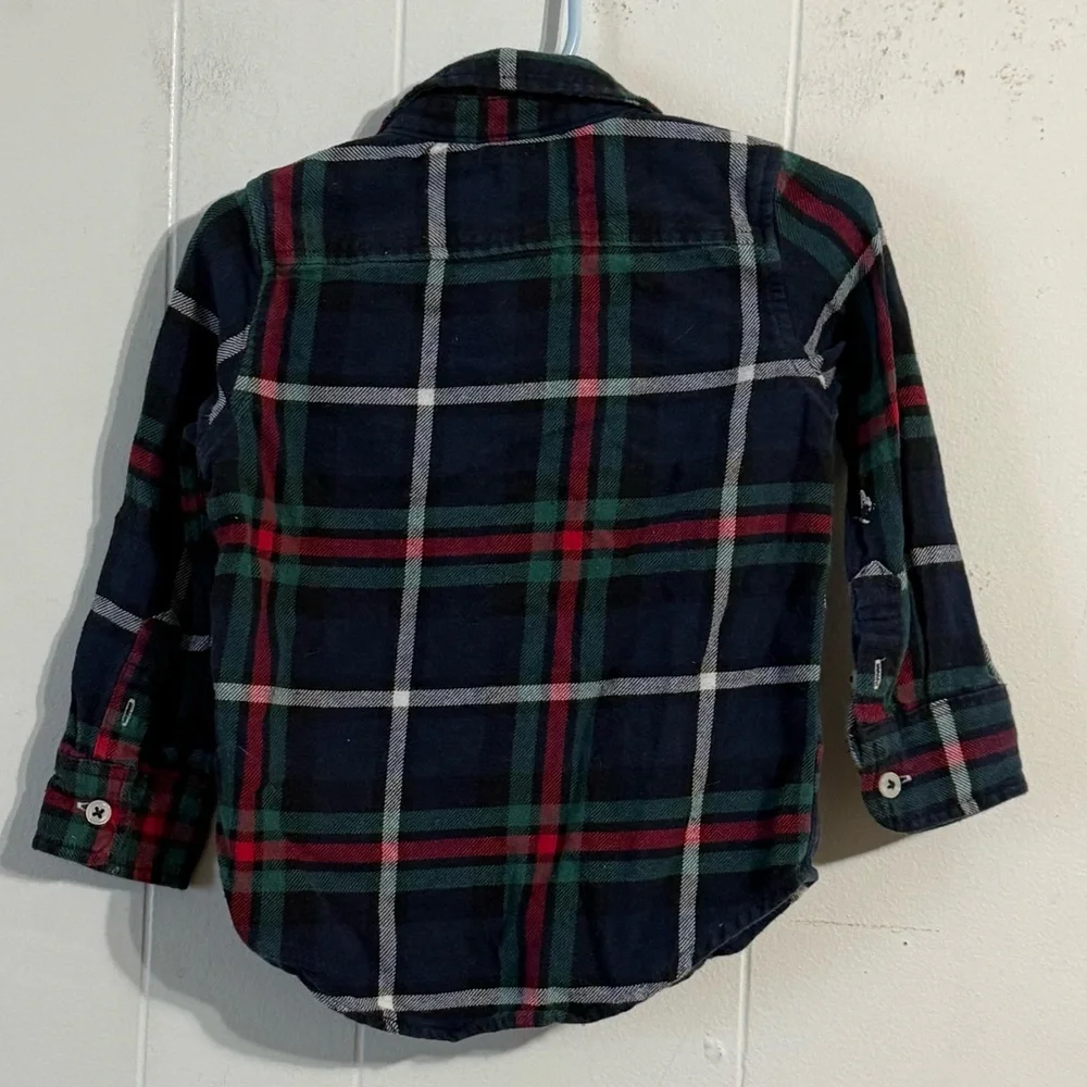 GAP Kids‎ Multicolor Plaid Button-Down Shirt